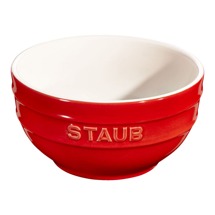 Ceramique, Schüssel 14 cm, rund, Kirsch-Rot, Keramik, large 1
