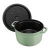 La Cocotte, 4.75 l cast iron round Cocotte deep, sage - Visual Imperfections, small 5