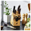 Artisan, 7-pc, Knife block set, natural, small 12