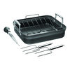 Motion, 41 x 36 cm aluminum rectangular Roaster, black, small 1
