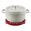 Serving, Base para panelas 23 cm, redondo, Ferro fundido, Vermelho cereja, small 2