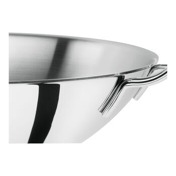 Wok Tava | 18/10 Paslanmaz &Ccedil;elik | Metalik Gri | 32 cm,,large 7