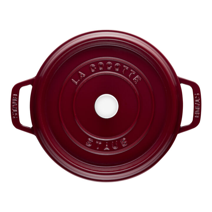 La Cocotte, Cocotte tief 24 cm, rund, Bordeaux, Gusseisen, large 3