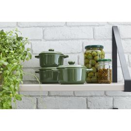 Mini Cocotte 10 cm, Rond(e), Basilic, Céramique