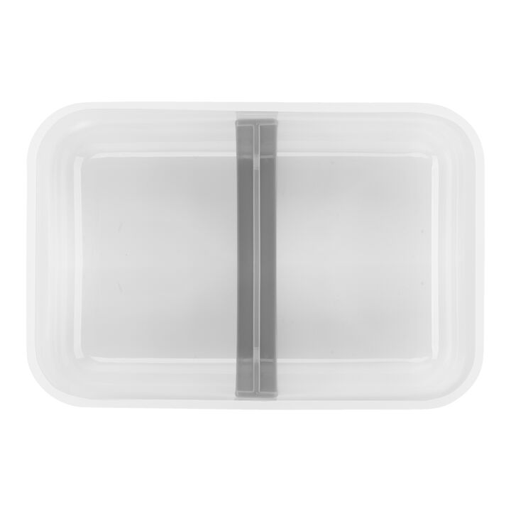Fresh & Save, Vakuum lunchbox L Flat, Plast, Semitransparent-Grå, large 4