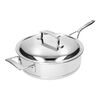 Silver 7, Sauteuse met dubbelwandig deksel 28 cm / 4,75 l, small 4