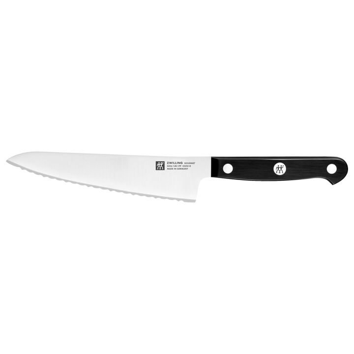 Gourmet, 5.5-inch Prep Knife, Serrated Edge , large 1