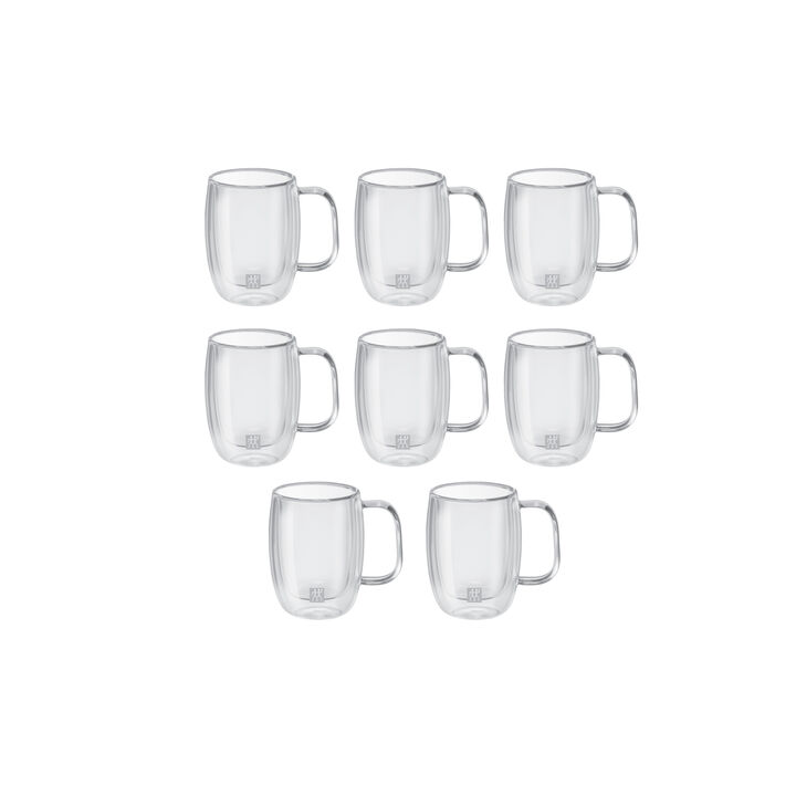 Sorrento Plus, 8 Piece, Double Espresso Mug Set - Value Pack, transparent, large 2