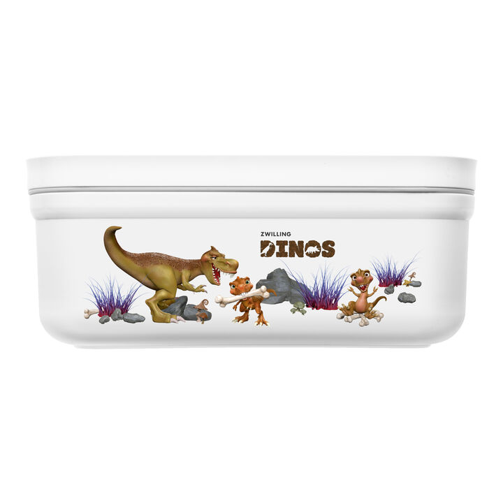 Fresh & Save, M, DINOS Vacuum Lunch Box, Plastic, White-grey, large 3
