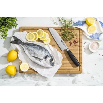 Santoku Bı&ccedil;ağı 18 cm, Siyah,,large 2