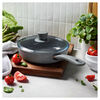 Parma Plus Ceramic, 2.6 qt, Aluminum, Ceramic Nonstick Saut&eacute; Pan With Lid Ceramic Coating, small 2
