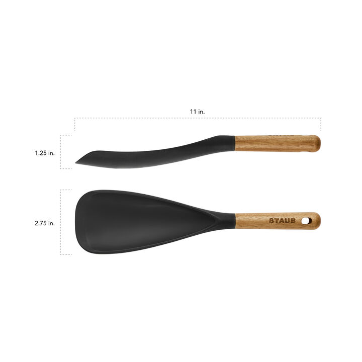 Kochzubehör-Set mit Zange, Mehrzwecklöffel und Servierlöffel, 3-tlg., large 2