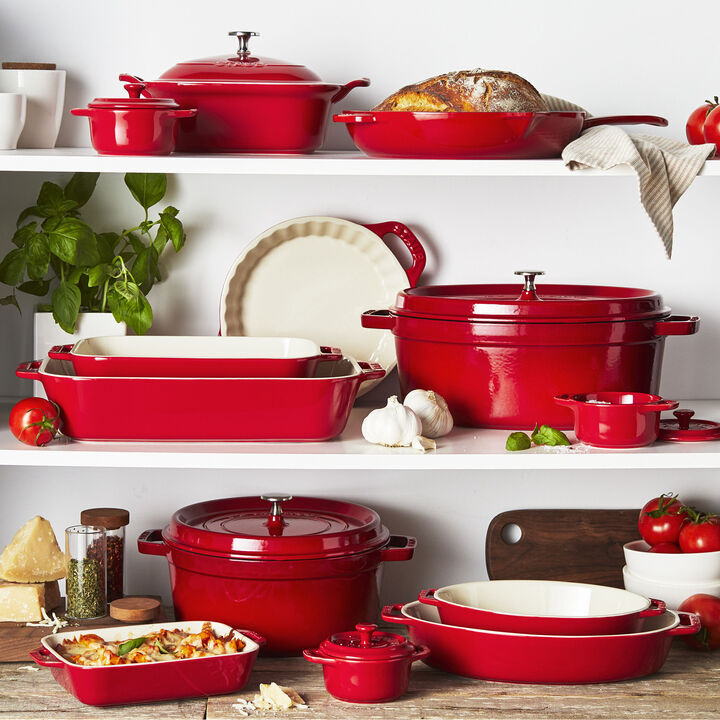 Ceramique, Ensemble de plats à four 3-pcs, large 3