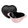 La Cocotte, 1.75 l cast iron heart Cocotte, sorbet rose, small 4