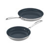 Clad CFX, 2-pc, Stainless Steel, Ceramic Coating, Non-stick, Frying Pan Set, small 1