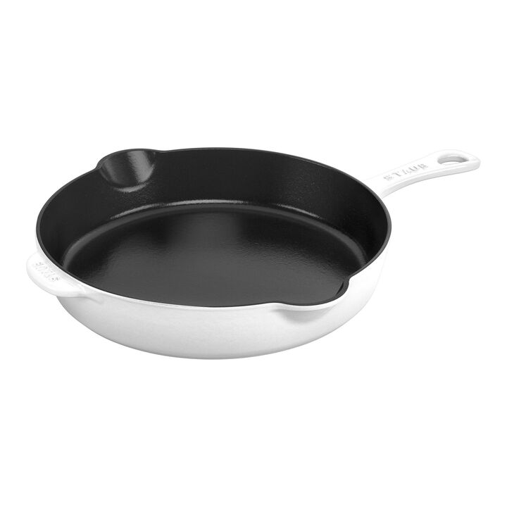 Cast Iron, 11-inch, Traditional Deep Skillet, Pure-white, large 1