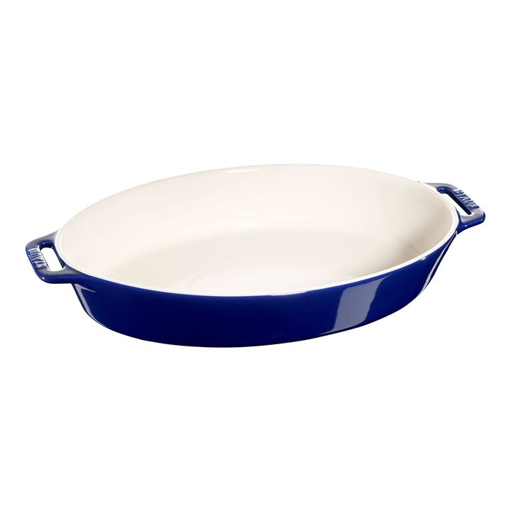 Ceramique, 37 cm, Ugnsform, Mörkblå, large 1