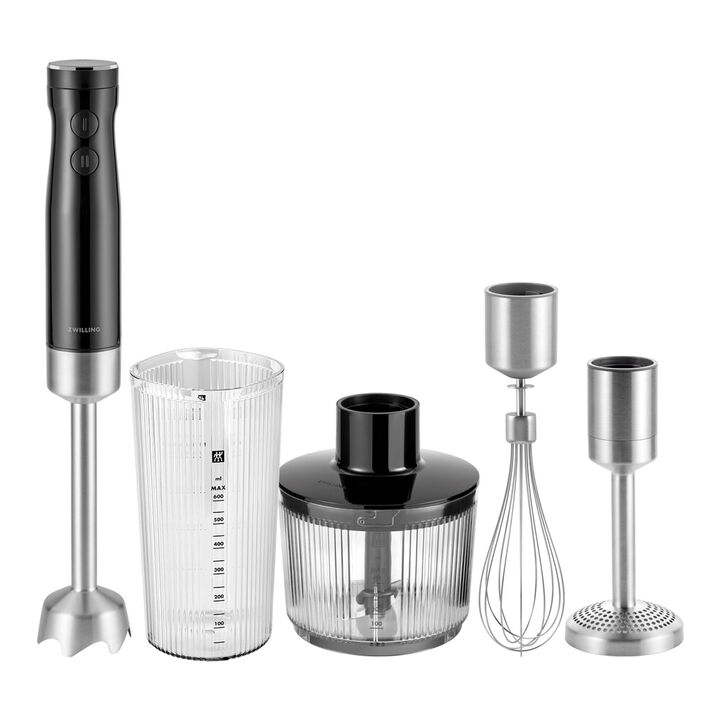 ENFINIGY, Stavmixer set med tillbehör, 5-st, Grå/ Svart, Rostfritt stål/ Plast, large 1