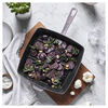 Cast Iron, 12-inch, Cast Iron, Square, Grill Pan, Lilac, small 2