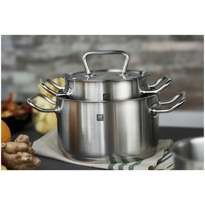 TWIN Classic, Kochtopfset 4-tlg, 18/10 Edelstahl, large 3