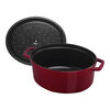 La Cocotte, 5.5 l cast iron oval Cocotte, Bordeaux, small 6