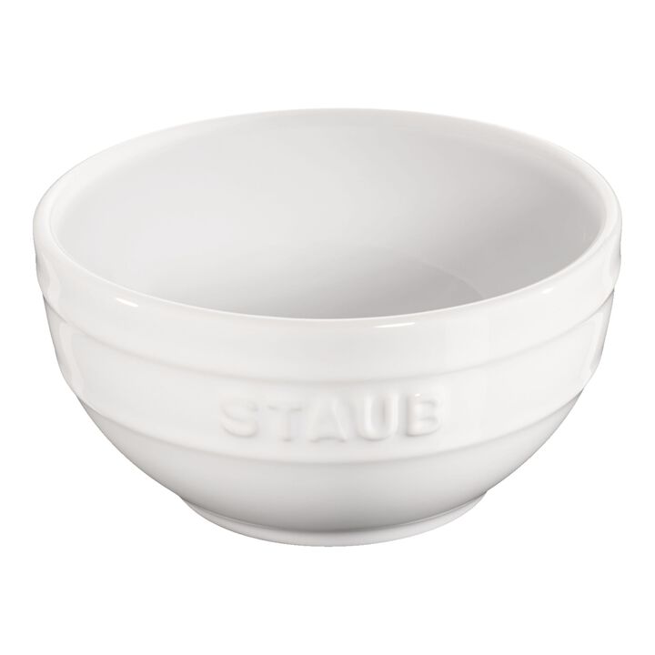 Ceramique, Schüssel 12 cm, rund, Weiß, Keramik, large 1