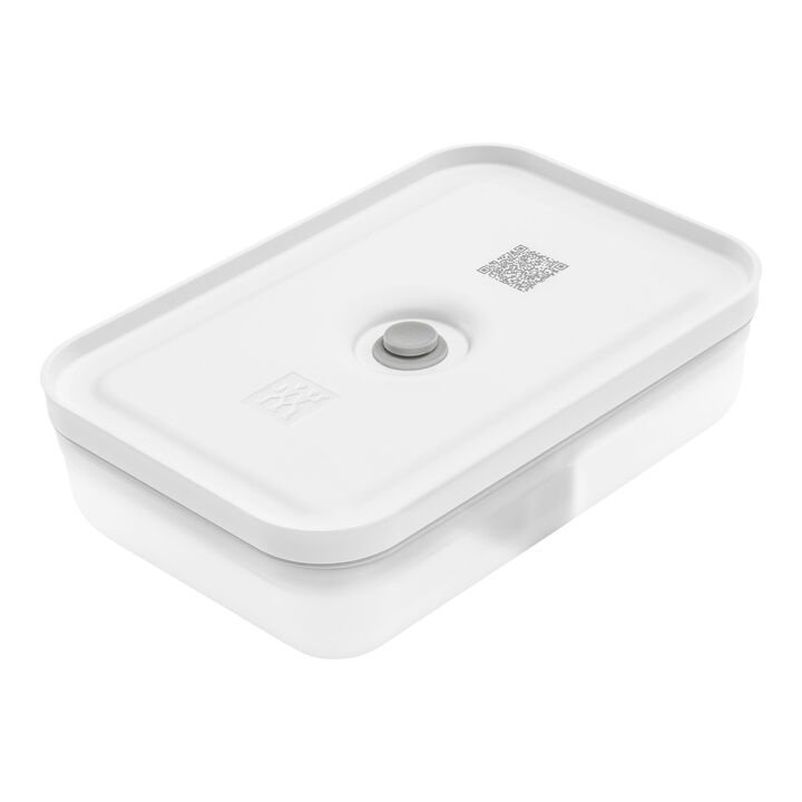 Fresh & Save, Vakuum lunchbox L Flat, Plast, Semitransparent-Grå, large 1