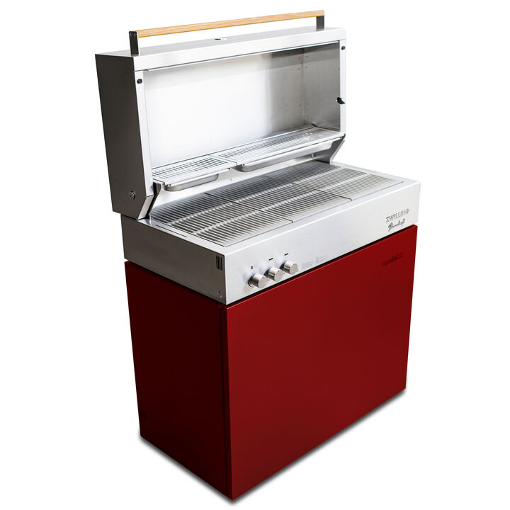 Flammkraft Model D, Natural gas grill, ruby, large 2