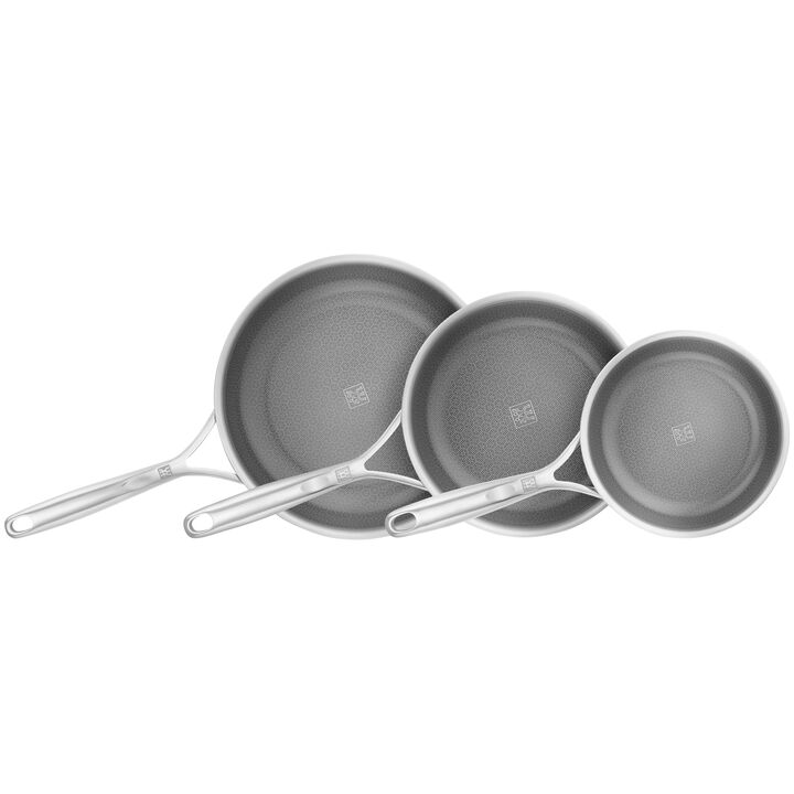 Peak, 3-pc, Ceramic Hybrid Frying Pan Set, large 2