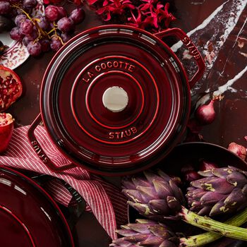 D&ouml;k&uuml;m Tencere | Bordo | 22 cm | 2,5 l | yuvarlak,,large 3
