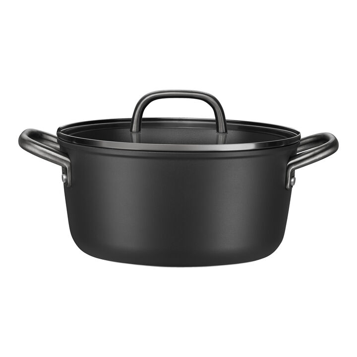 Milano,  aluminum Stock pot with glass lid, large 2