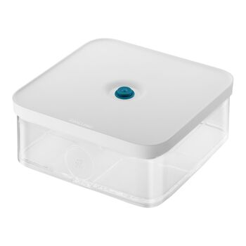CUBE Saklama Kabı L / 21 cm, şeffaf-akdeniz mavisi,,large 1