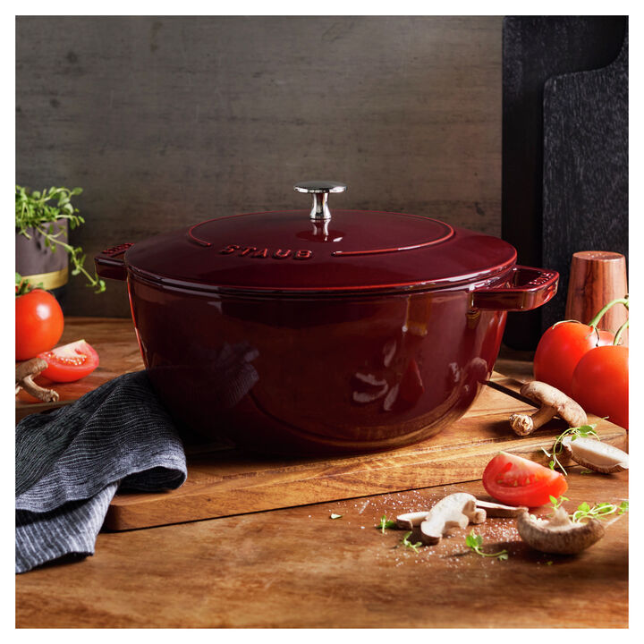 Cast Iron, 5 qt, Essential French Oven, grenadine, large 2