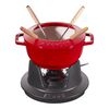 Specialities, 16 cm Cast iron Fondue Set cherry, small 1