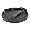 Grils, Gril avec bec verseur 28 cm, Fonte, Noir mat, small 2
