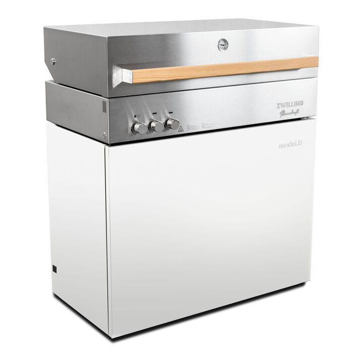 Flammkraft Model D, Natural gas grill, ivory-white, large 1