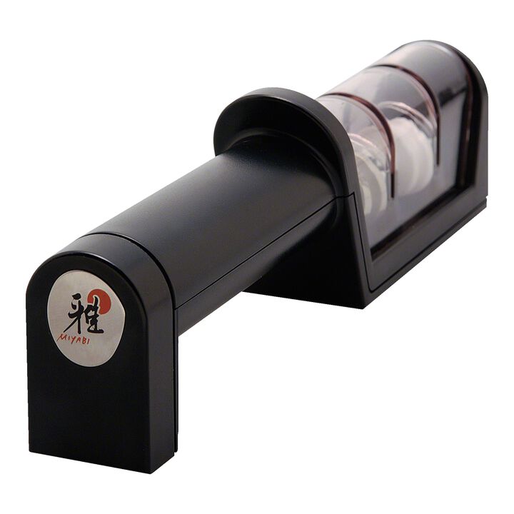 Steels & Sharpeners, Two-stage Diamond/Ceramic Handheld Knife Sharpener, large 1
