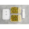 Fresh & Save, Vacu&uuml;m brooddoos L plat, Kunststof, semitransparant-Grijs, small 10