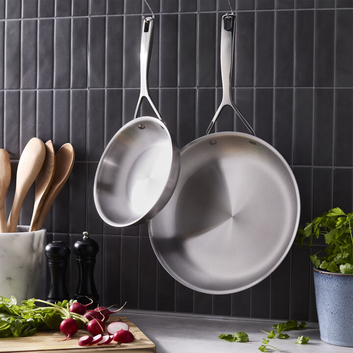 Essential 5, 2-pc, 18/10 Stainless Steel, Frying Pan Set, large 2