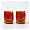 Sorrento Bar, 2-pc Tumbler Glass Set - Amber, Double Wall , small 2