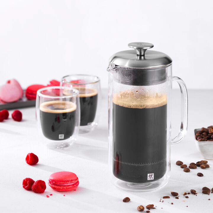 Sorrento Plus, Double-Wall French Press, transparent, large 2
