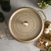 Cast Iron, 7 qt, Round, Cocotte, Sesame - Factory Second, small 4