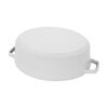 Cast Iron, 6.25 qt, Wide Oval Dutch Oven, pure-white, small 5