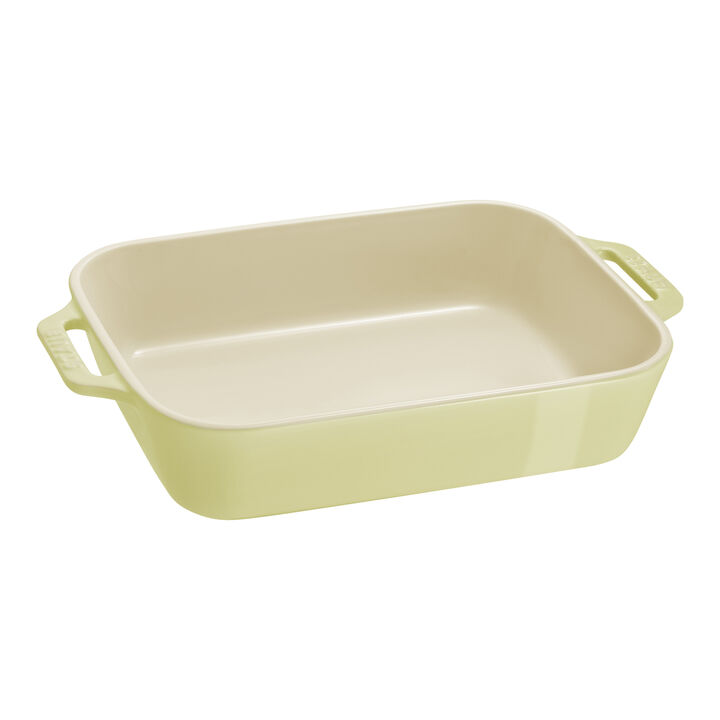 Ceramique, Set di pirofile rettangolare - 2-pz., Verde chiaro, large 2