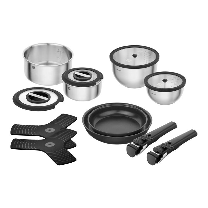 UNLOCK, Set de démarrage avec poêles, casseroles, bols, couvercles et accessoires, 15-pcs, large 1