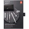 PREMIUM, 5-pc, Nappa Leather Manicure Pedicure Set With Nail Clippers, Black Matte, small 9