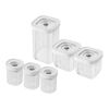 Fresh & Save CUBE, キューブセット Mini, S / 6-個, 透明-ホワイト, small 1