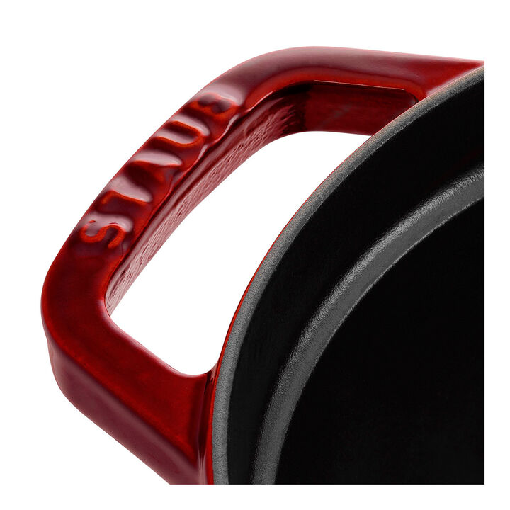 La Cocotte, Cocotte 33 cm, oval, Vermelho grenadina, Ferro fundido, large 4