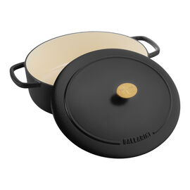 Cocotte 29 cm, oval, Schwarz, Gusseisen