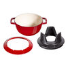 Specialities, 20 cm Cast iron Fondue Set cherry, small 8
